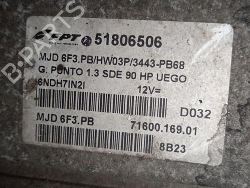 Engine control unit (ECU) FIAT GRANDE PUNTO (199_) 1.3 D Multijet (199.AXD11, 199.AXD1A, 199.AXD1B,... | BP36391457M57 - Image 2