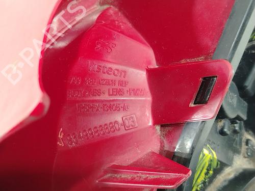 Left taillight PEUGEOT 207 (WA_, WC_) 1.4 HDi | BP31622779C34 
