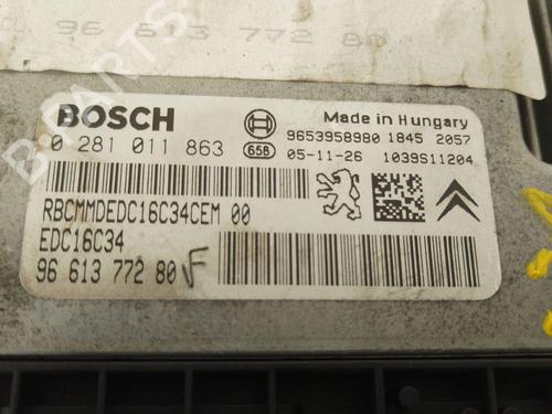 Engine control unit (ECU) CITROËN C4 I (LC_) 1.6 HDi | BP36989308M57 - Image 3