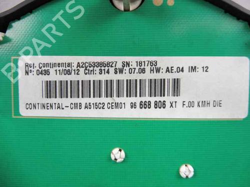 Instrument cluster CITROËN C3 II (SC_)  | BP4644677C47 