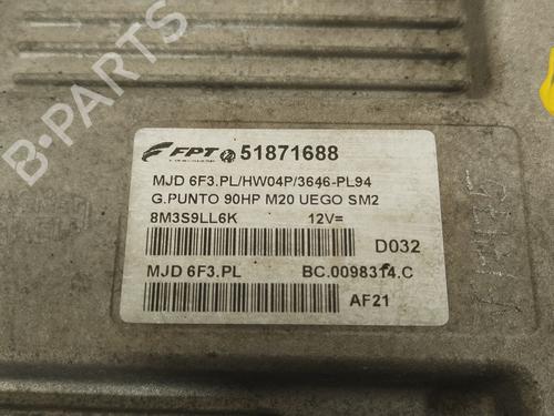 Engine control unit (ECU) FIAT GRANDE PUNTO (199_) 1.3 D Multijet (199.AXD11, 199.AXD1A, 199.AXD1B,... | BP36700289M57 - Image 3