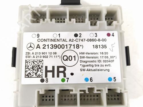 Electronic module MERCEDES-BENZ E-CLASS (W213)  | BP9707013M83 