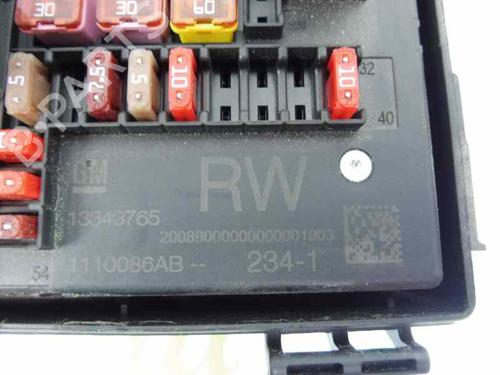 Fuse box OPEL ASTRA J (P10)  | BP1892087E1 