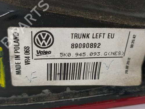 Left tailgate light VW GOLF VI (5K1) | BP14301414C79