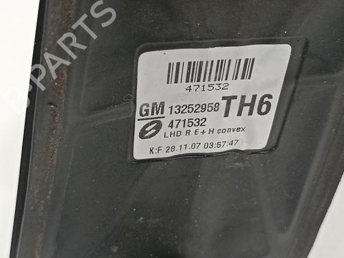 Right mirror OPEL ZAFIRA / ZAFIRA FAMILY B (A05)  | BP13718322C27 