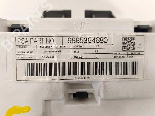 Instrument cluster CITROËN C5 III (RD_) | BP7851424C47