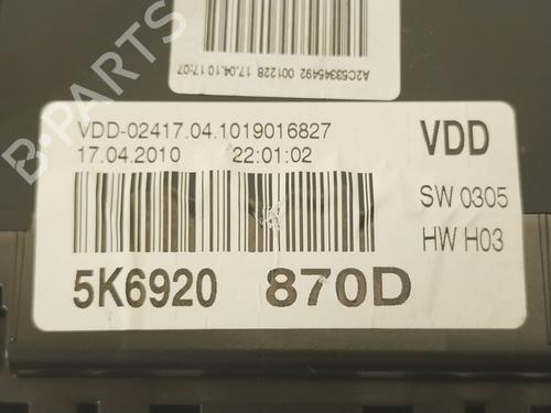 Instrument cluster VW GOLF VI (5K1) 2.0 GTi | BP35952953C47  - Image 9