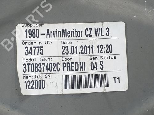 Front right window mechanism SKODA SUPERB II Estate (3T5) 2.0 TDI 16V 4x4 | BP9556033C23 