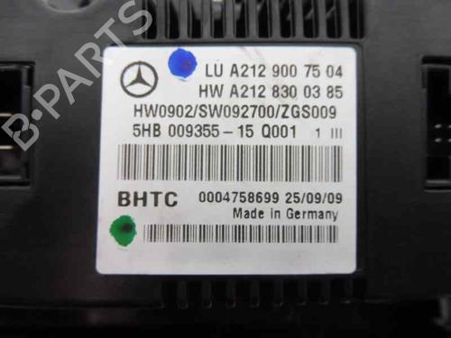 Climate control MERCEDES-BENZ E-CLASS Coupe (C207) E 350 CGI (207.357) | BP1948531I5 