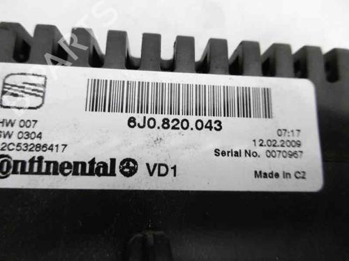 Climate control SEAT IBIZA IV (6J5, 6P1)  | BP1878261I5 