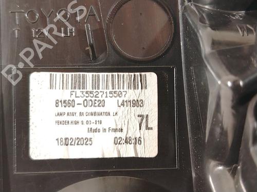 Left taillight TOYOTA YARIS CROSS (MXP_) 1.5 Hybrid All-wheel Drive (MXPJ15) | BP31622770C34 