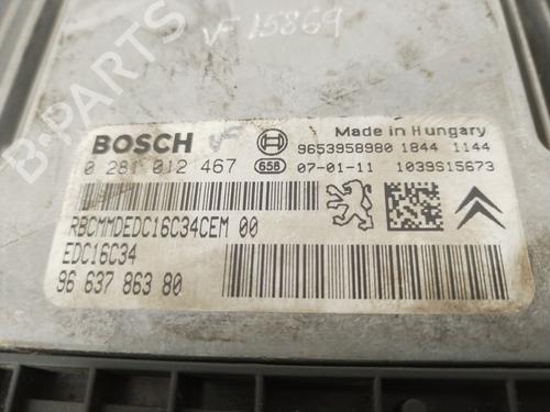 Engine control unit (ECU) PEUGEOT 207 (WA_, WC_) 1.6 HDi | BP31291416M57