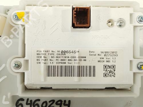 Instrument cluster PEUGEOT 208 I (CA_, CC_) 1.2 VTI 82 | BP27241920C47