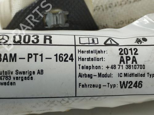 Right curtain airbag MERCEDES-BENZ B-CLASS Sports Tourer (W246, W242) B 200 CDI / d (246.208) | BP12255087C12 