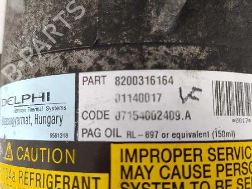 AC compressor RENAULT SCÉNIC II (JM0/1_)  | BP7671607M34 