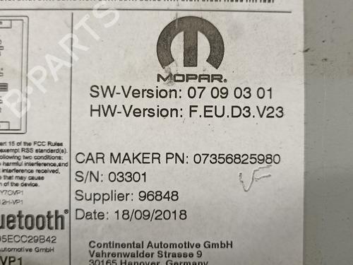 Radio PEUGEOT BOXER Van 2.0 BlueHDi 160 | BP17491027E6 
