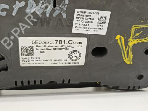 Instrument cluster SKODA OCTAVIA III Combi (5E5, 5E6) 2.0 TDI | BP16791076C47 