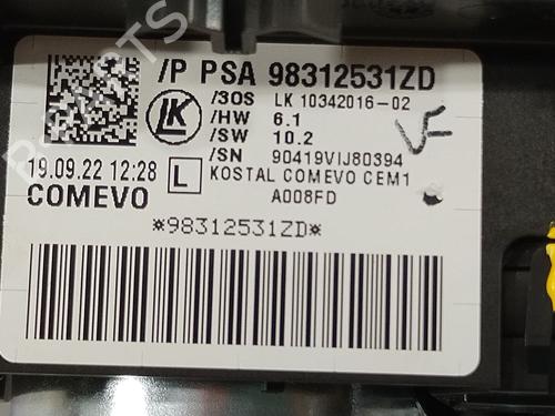 Headlight switch PEUGEOT TRAVELLER Bus (V_) 2.0 BlueHDi 145 | BP33337810I24  - Image 5