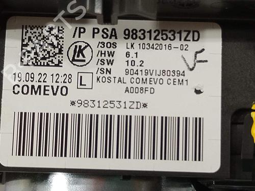Headlight switch PEUGEOT TRAVELLER Bus (V_) 2.0 BlueHDi 145 | BP33337810I24 - Image 5