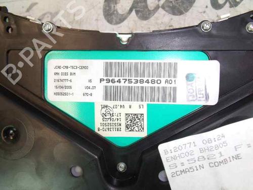 Instrument cluster PEUGEOT 307 SW (3H)  | BP1839886C47 