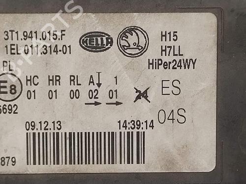 Left headlight SKODA SUPERB II (3T4) 2.0 TDI 16V | BP34633816C28 - Image 5