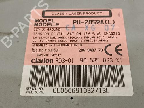 Radio PEUGEOT 206+ (2L_, 2M_)  | BP18527223E6 