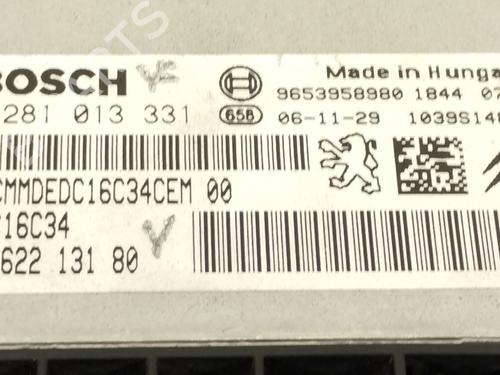 Engine control unit (ECU) PEUGEOT 307 SW (3H)  | BP10283434M57 