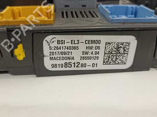 Fuse box OPEL CROSSLAND X / CROSSLAND (P17, P2QO) 1.6 Turbo D (75) | BP10627343E1 