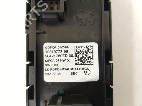 Left front window switch OPEL CORSA F (P2JO) 1.2 (68) | BP31709932I27 - Image 10