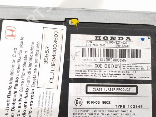Radio HONDA CR-Z (ZF) 1.5 IMA (ZF1) | BP1973984E6 