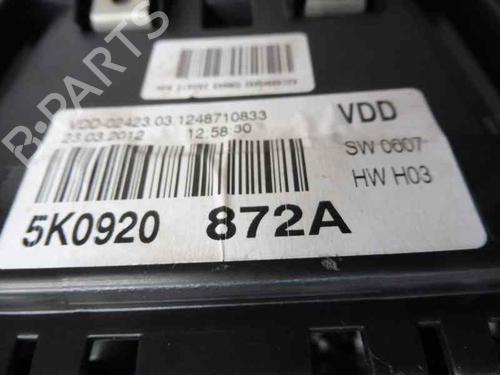 Instrument cluster VW GOLF VI (5K1)  | BP1987561C47 