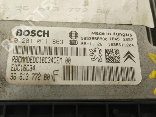 Engine control unit (ECU) CITROËN C4 I (LC_) 1.6 HDi | BP36989308M57 - Image 3