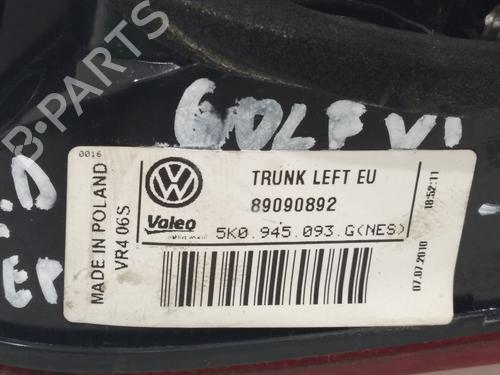 Left tailgate light VW GOLF VI (5K1) 1.6 TDI | BP24170701C79 