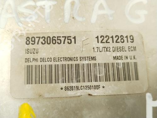 Computer motormanagement OPEL ASTRA G Hatchback (T98) 1.7 DTI 16V (F08, F48) | BP30787349M57 