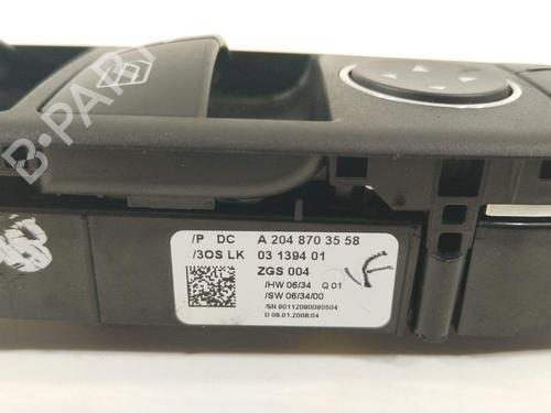 Left front window switch MERCEDES-BENZ C-CLASS (W204) | BP20480512I27 - Image 3