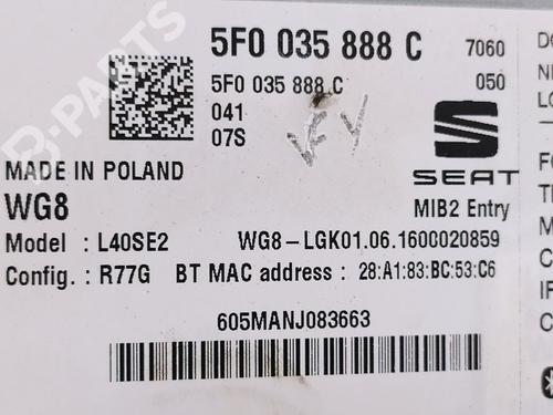 Radio SEAT TOLEDO IV (KG3)  | BP9267617E6  - Image 5