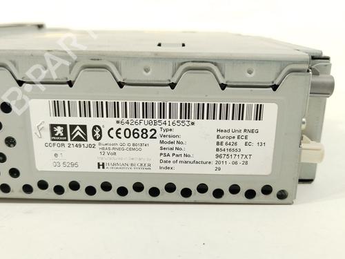 Radio PEUGEOT 5008 (0U_, 0E_) 1.6 HDi | BP27984573E6 