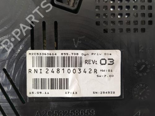 Instrument cluster RENAULT MEGANE III Hatchback (BZ0/1_, B3_)  | BP10327148C47 