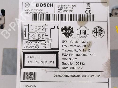 Radio ALFA ROMEO GIULIETTA (940_) 1.6 JTDM (940FXD1A) | BP9957401E6 