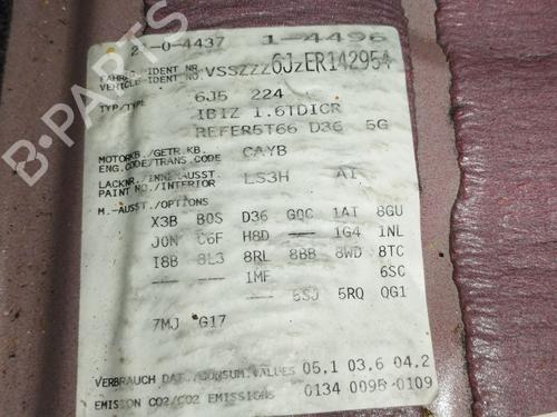 Engine SEAT IBIZA IV (6J5, 6P1) 1.6 TDI | BP36812484M1  - Image 6
