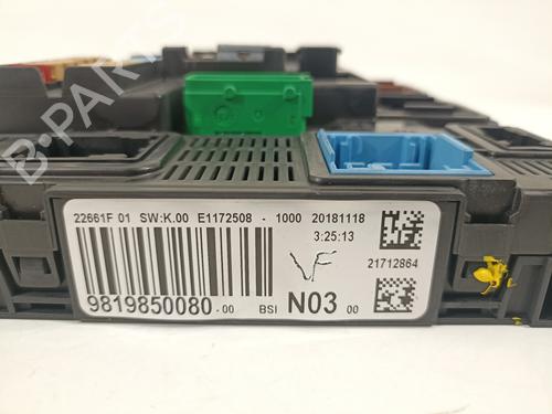 Fuse box PEUGEOT 208 I (CA_, CC_) 1.5 BlueHDI 100 | BP13396273E1 