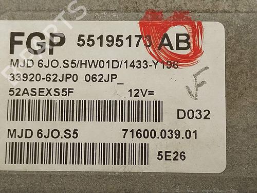 Engine control unit (ECU) SUZUKI SWIFT III (MZ, EZ) 1.3 DDiS (RS413D) | BP33121211M57 - Image 4