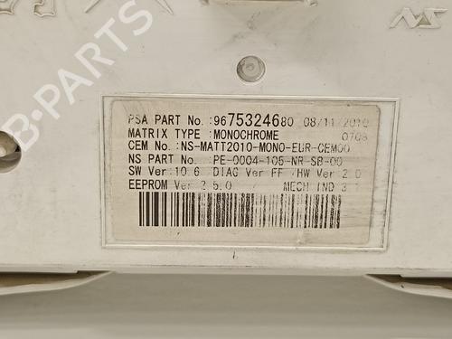 Instrument cluster PEUGEOT 508 I (8D_)  | BP16800120C47 