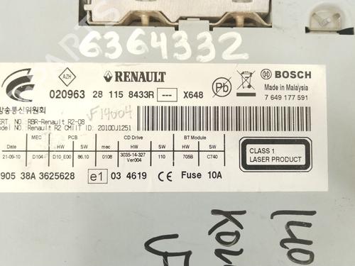 Radio RENAULT KOLEOS I (HY_) 2.0 dCi (HY0K) | BP25472090E6 