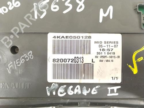 Instrument cluster RENAULT MEGANE II (BM0/1_, CM0/1_) 1.5 dCi (BM1E, CM1E) | BP29854863C47 