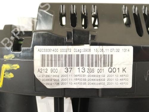 Instrument cluster MERCEDES-BENZ E-CLASS Coupe (C207) E 220 CDI / d (207.302, 207.301) | BP16788511C47 