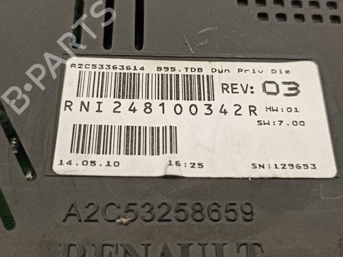 Instrument cluster RENAULT MEGANE III Grandtour (KZ0/1) 1.5 dCi (KZ09, KZ0D, KZ1G, KZ29, KZ14, KZ1W, KZ10, KZ1F,... | BP15778074C47