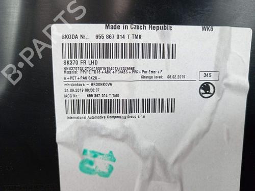 Front right panel SKODA SCALA (NW1) 1.6 TDI | BP29258553C59 - Image 6