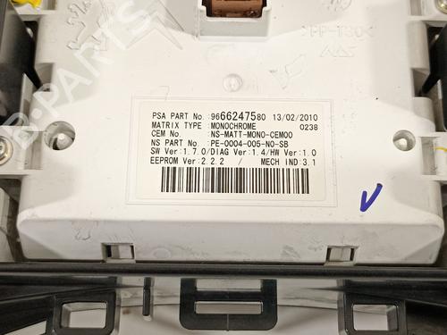 Instrument cluster PEUGEOT 5008 (0U_, 0E_)  | BP19314421C47 