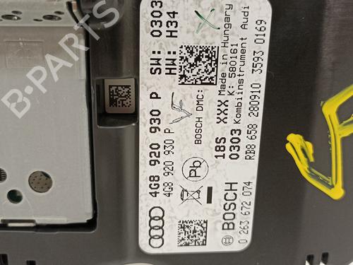 Instrument cluster AUDI A7 Sportback (4GA, 4GF) 3.0 TDI quattro | BP13574786C47 
